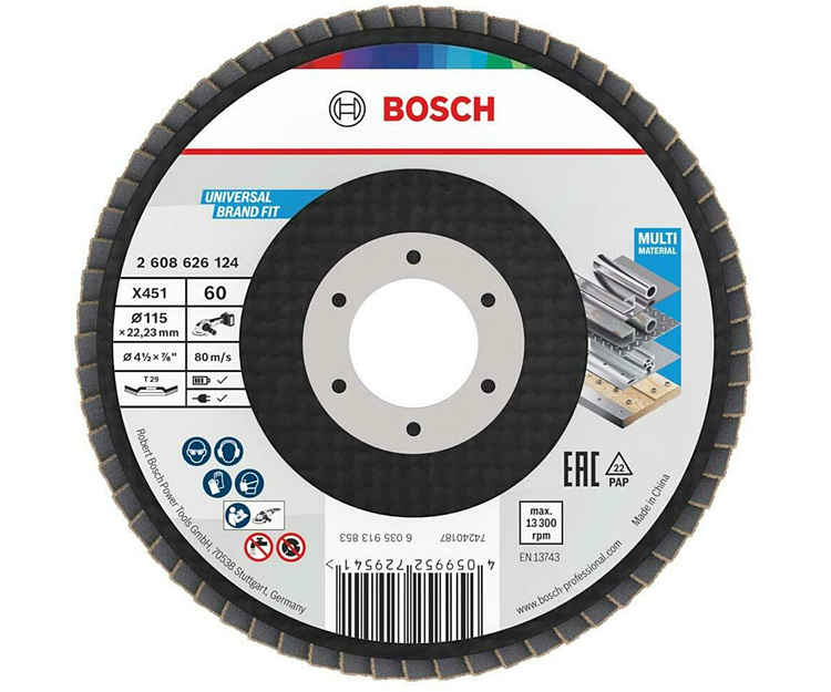 Пелюстковий диск BOSCH X451 BAlox 115 T29 G60 (2608626124)