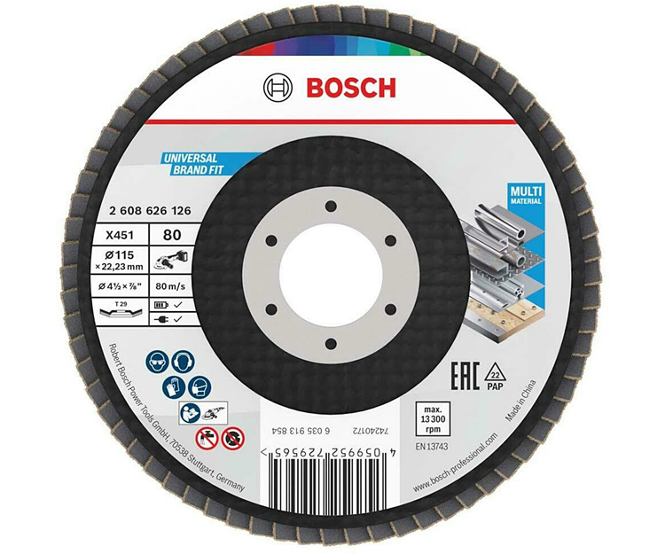 Пелюстковий диск BOSCH X451 BAlox 115 T29 G80 (2608626126)