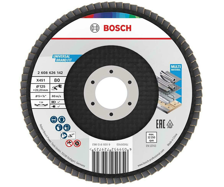 Пелюстковий диск BOSCH X451 BAlox 125 T29 G80 (2608626142)