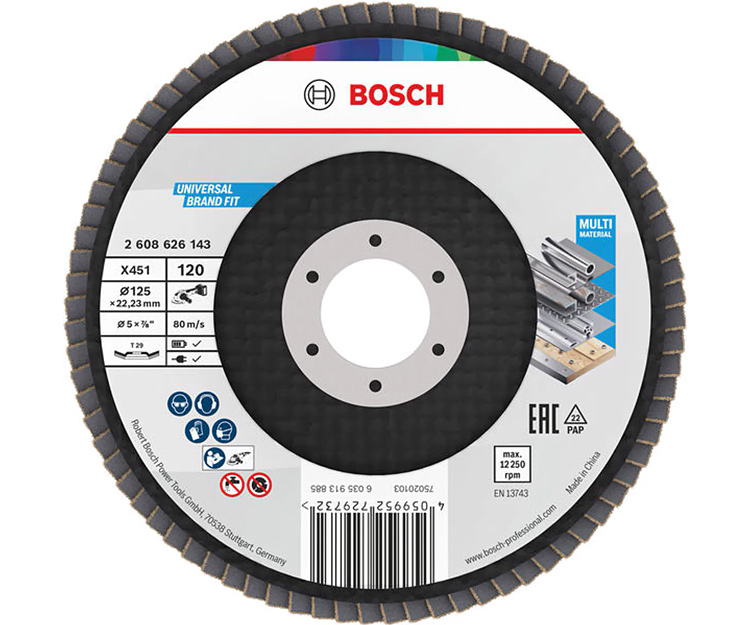 Пелюстковий диск BOSCH X451 BAlox 125 T29 G120 Display (2608626143)