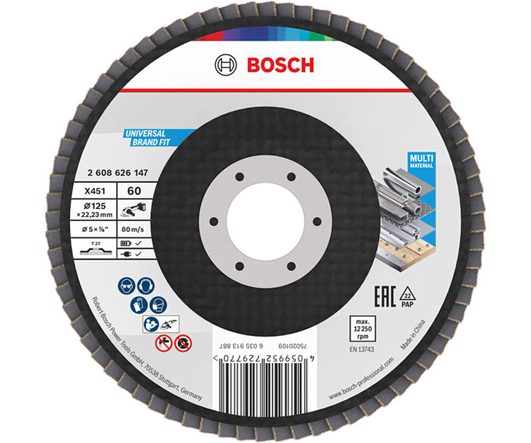 Пелюстковий диск BOSCH X451 BAlox 125 T27 G60 Display (2608626147)