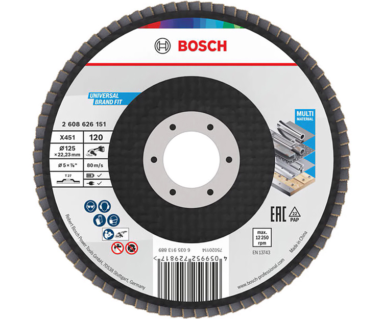 Пелюстковий диск BOSCH X451 BAlox 125 T27 G120 Display (2608626151)