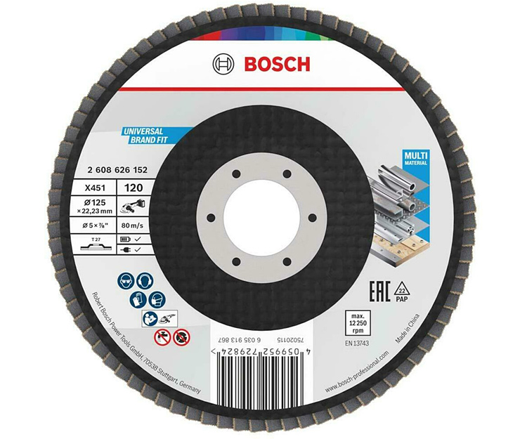 Пелюстковий диск BOSCH X451 BAlox 125 T27 G120 (2608626152)