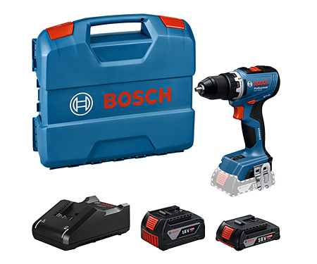 Акумуляторний ударний дриль-шурупокрут BOSCH GSB 18V-65 (2x 2Ah + L-Case) (06019N3100)
