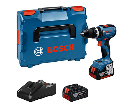 Акумуляторний ударний дриль-шурупокрут BOSCH GSB 18V-65 (2x 5Ah +  L-BOXX 136) (06019N3303)