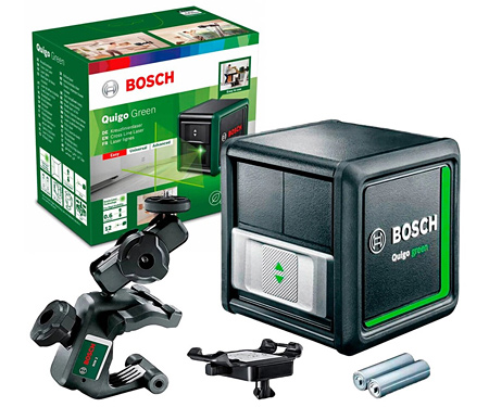 Лазерный уровень BOSCH Quigo Green+MM2 (0603663C02)