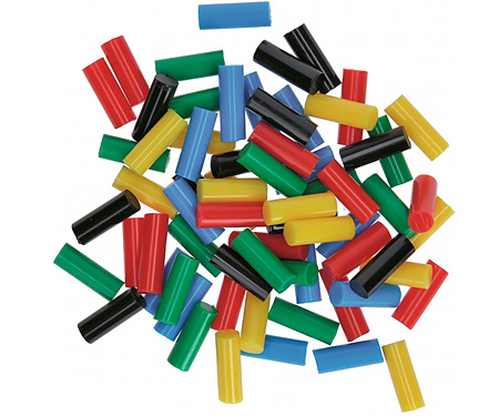 Клеевые стержни Bosch Gluey 7×20 мм цветные, 70 шт.