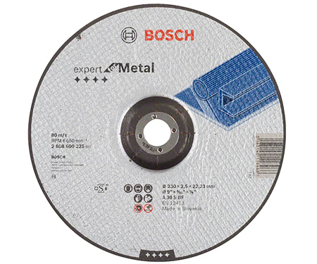 Відрізний круг Bosch Expert for Metal выпуклый 230×2,5 мм