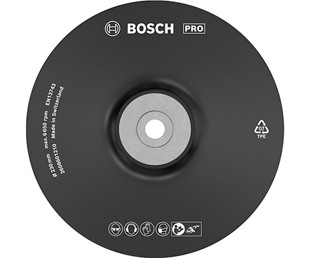 Опорная тарелка пластмассовая 230 мм М14 BOSCH 2608601210 (2608601210)