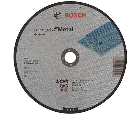 Отрезной круг Bosch Standard for Metal прямой 230×3 мм