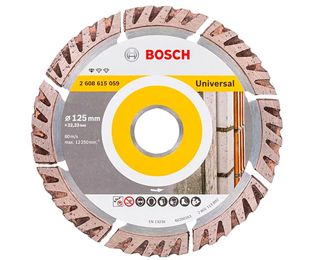 Алмазный диск Bosch Standard for Universal 125 мм - 10 шт.