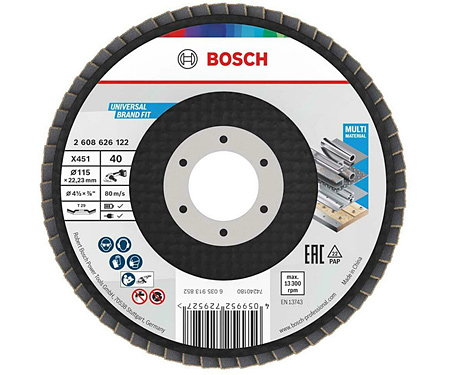 Пелюстковий диск BOSCH X451 BAlox 115 T29 G40 (2608626122)