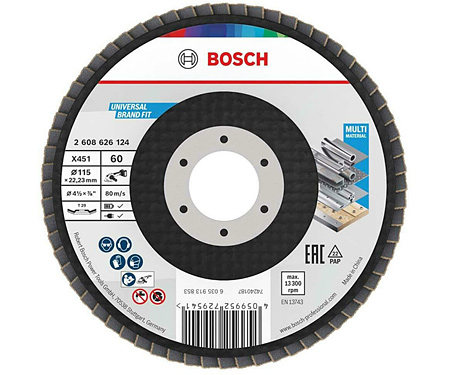 Пелюстковий диск BOSCH X451 BAlox 115 T29 G60 (2608626124)