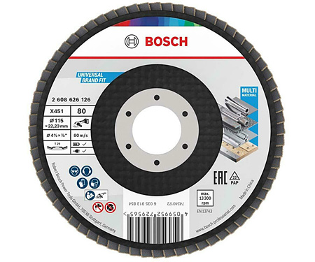 Пелюстковий диск BOSCH X451 BAlox 115 T29 G80 (2608626126)