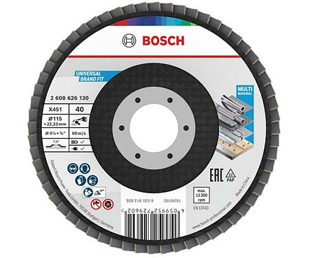 Пелюстковий диск BOSCH X451 BAlox 115 T27 G40 (2608626130)