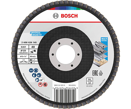 Пелюстковий диск BOSCH X451 BAlox 125 T27 G40 Display (2608626145)