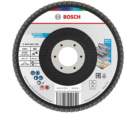 Пелюстковий диск BOSCH X451 BAlox 125 T27 G40 (2608626146)