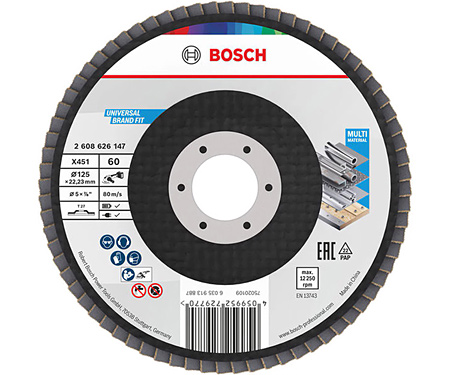 Пелюстковий диск BOSCH X451 BAlox 125 T27 G60 Display (2608626147)