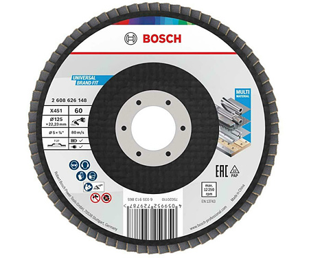 Пелюстковий диск BOSCH X451 BAlox 125 T27 G60 (2608626148)