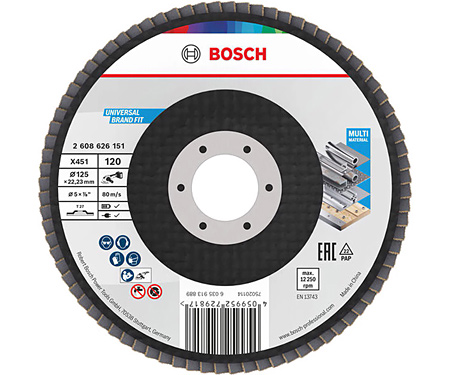 Пелюстковий диск BOSCH X451 BAlox 125 T27 G120 Display (2608626151)