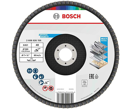 Пелюстковий диск BOSCH X451 BAlox 180 T29 G40 (2608626156)