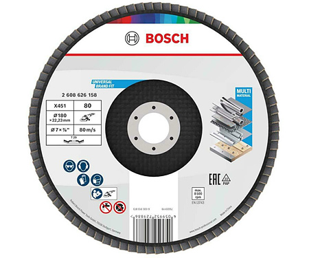 Пелюстковий диск BOSCH X451 BAlox 180 T29 G80 (2608626158)