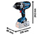 Аккумуляторный гайковерт BOSCH GDS 18V-1600 HC (2х 8Ah + L-BOXX 136) (06019M1002)