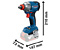 Аккумуляторный гайковерт BOSCH GDX 18V-285 (L-BOXX + 2х 4Ah) (06019N2102)