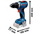 Акумуляторний ударний дриль-шурупокрут BOSCH GSB 18V-65 (2x 2Ah + L-Case) (06019N3100)