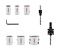 Набір біметалевих коронок BOSCH BIM HS 9 шт. (2608594612)